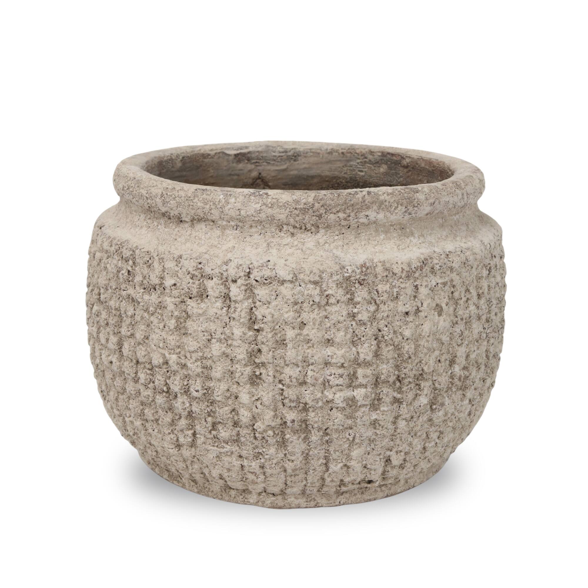 5.5" Gray Textured Ceramic Pot by Ashland®